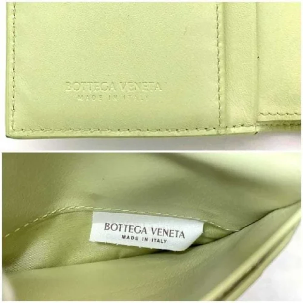 Bottega Veneta Vintage Pre-owned Leather wallets Green Dames