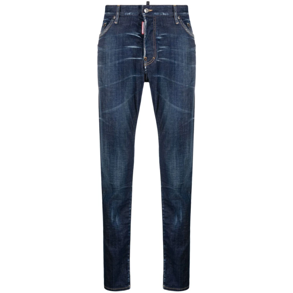 Dsquared2 5-Pocket Broek in Marineblauw Blue Heren