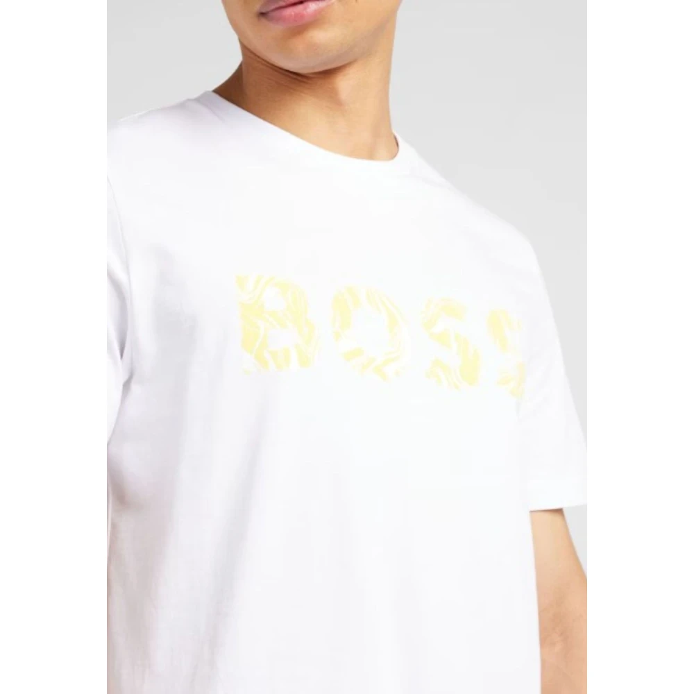 Hugo Boss Ocean Boss T-Shirt Heren Casual Tee White Heren