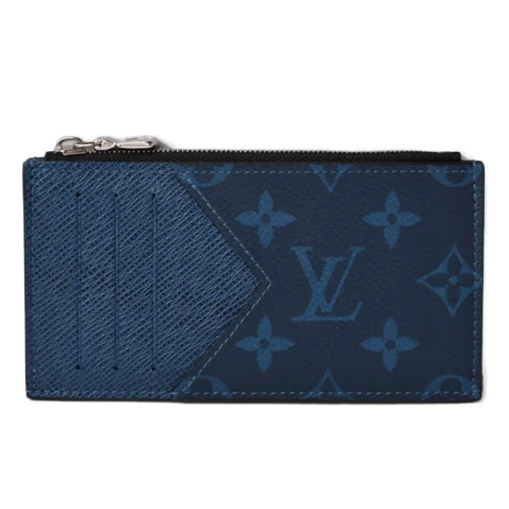 Louis Vuitton Vintage Pre-owned Canvas wallets Blue Heren