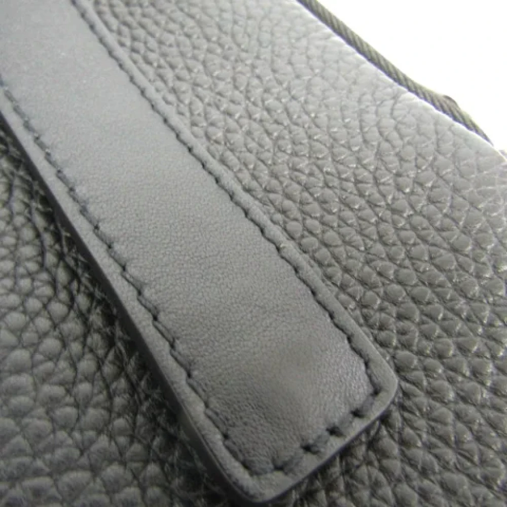 Salvatore Ferragamo Pre-owned Leather pouches Black Dames