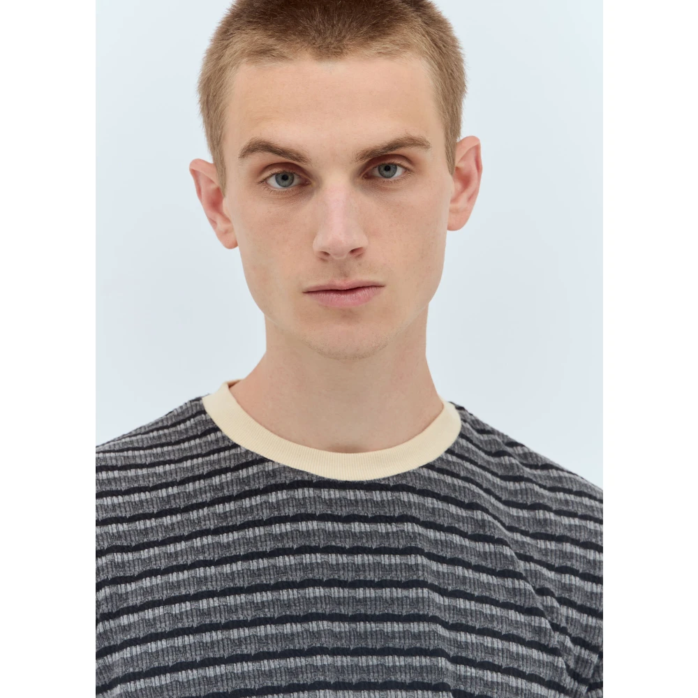 Brain Dead Gestreept Gebreid T-shirt Multicolor Heren