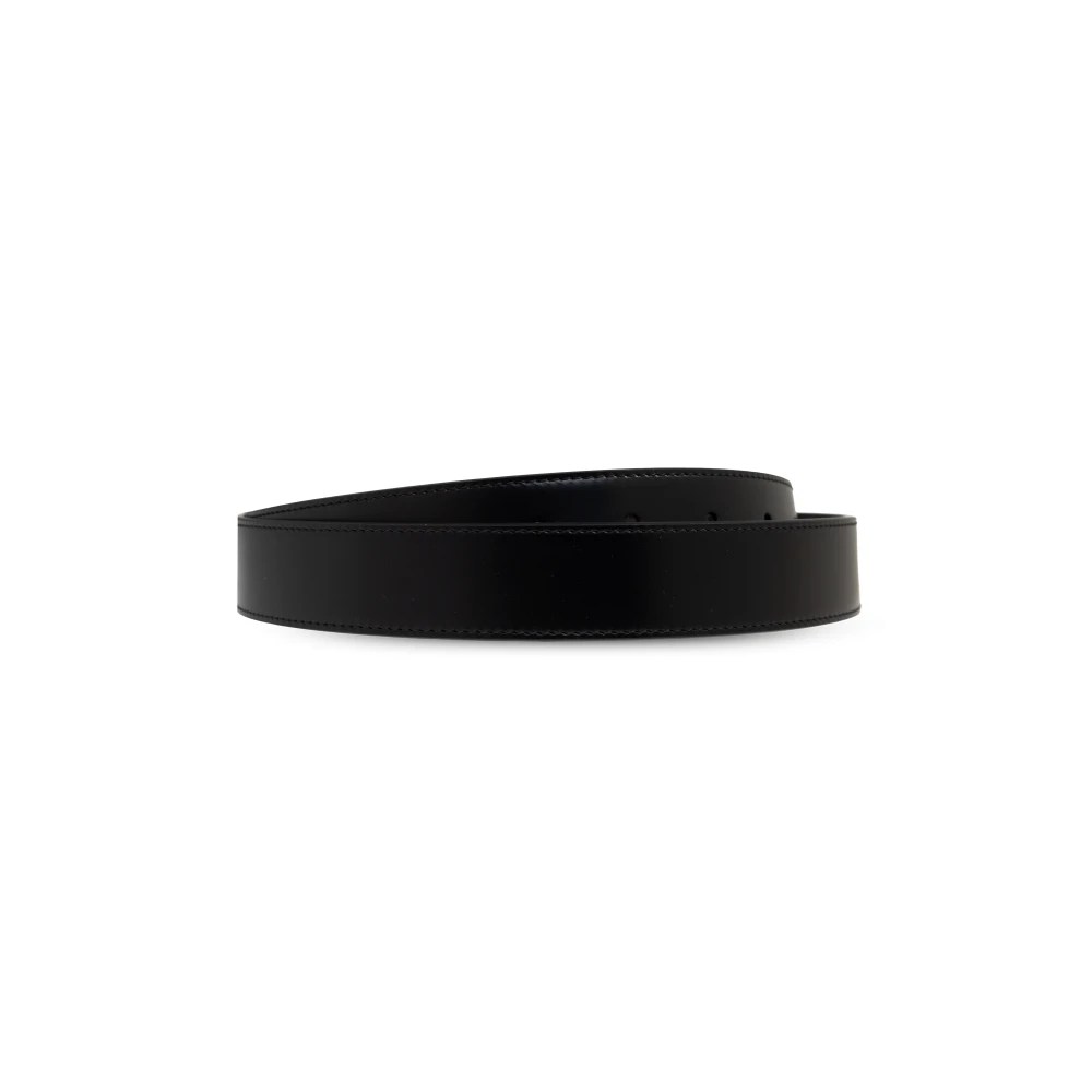 Salvatore Ferragamo Omkeerbare leren riem Black Heren