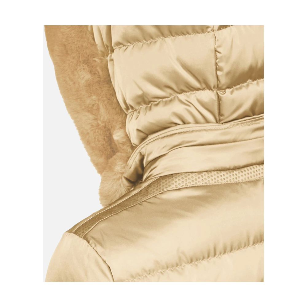 Geox Stijlvolle Armagnak Mantel voor Mannen Beige Dames