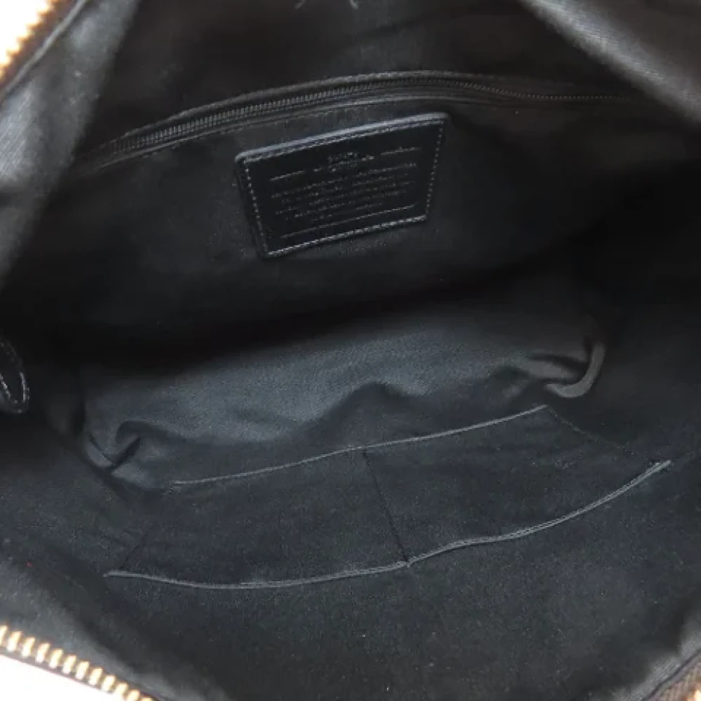 Coach Pre-owned Plastic handbags Brown Dames