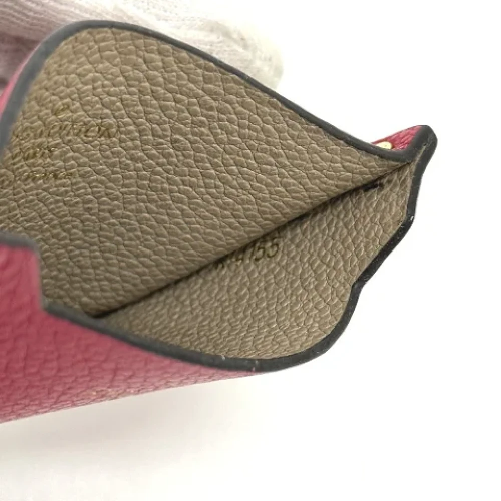 Louis Vuitton Vintage Pre-owned Leather wallets Pink Dames