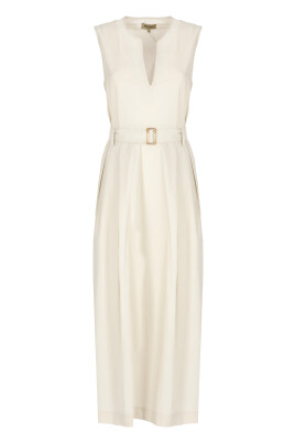 beige-cotton-midi-dress-with-v-neck