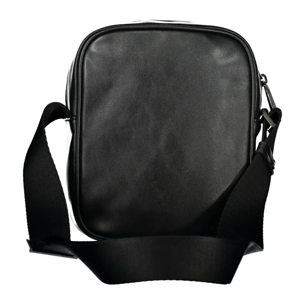 Calvin Klein Zwarte Schoudertas Contrastdetails Rits Black Heren