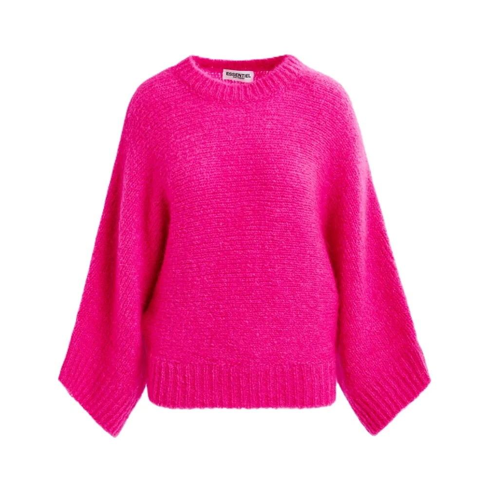 Essentiel Antwerp Mohair Blend Batwing Sweater Pink Dames