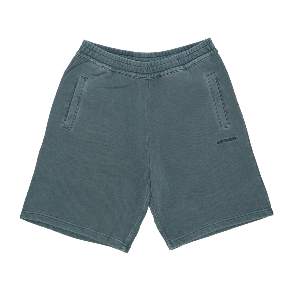 Carhartt Wip Men's Green Fleece Tracksuit Shorts - Casual Shorts - L - Shorts