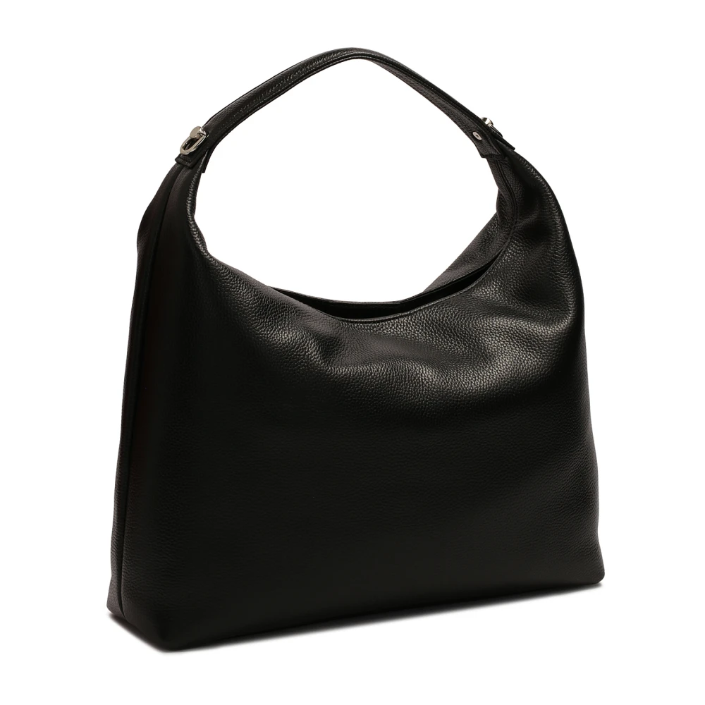 Kazar Zwarte handtas met een losse pasvorm Black Dames