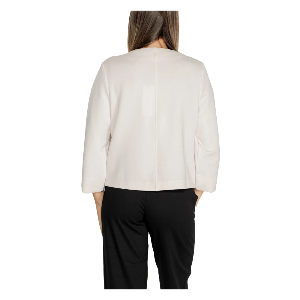 Street One Beige Slip-On Jas met Lange Mouwen Beige Dames