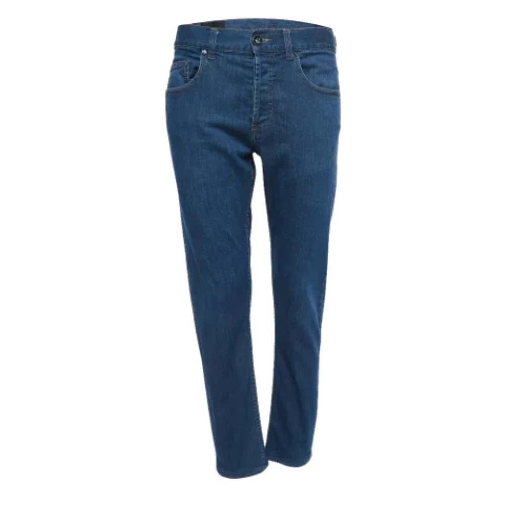 Alexander McQueen Pre-owned Denim jeans Blue Dames