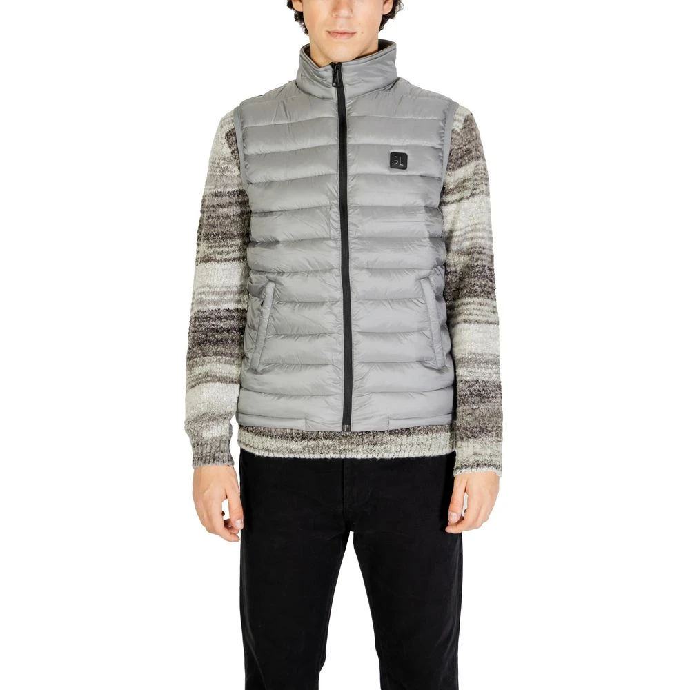 Gianni Lupo Men's Gray Polyamide Jacket