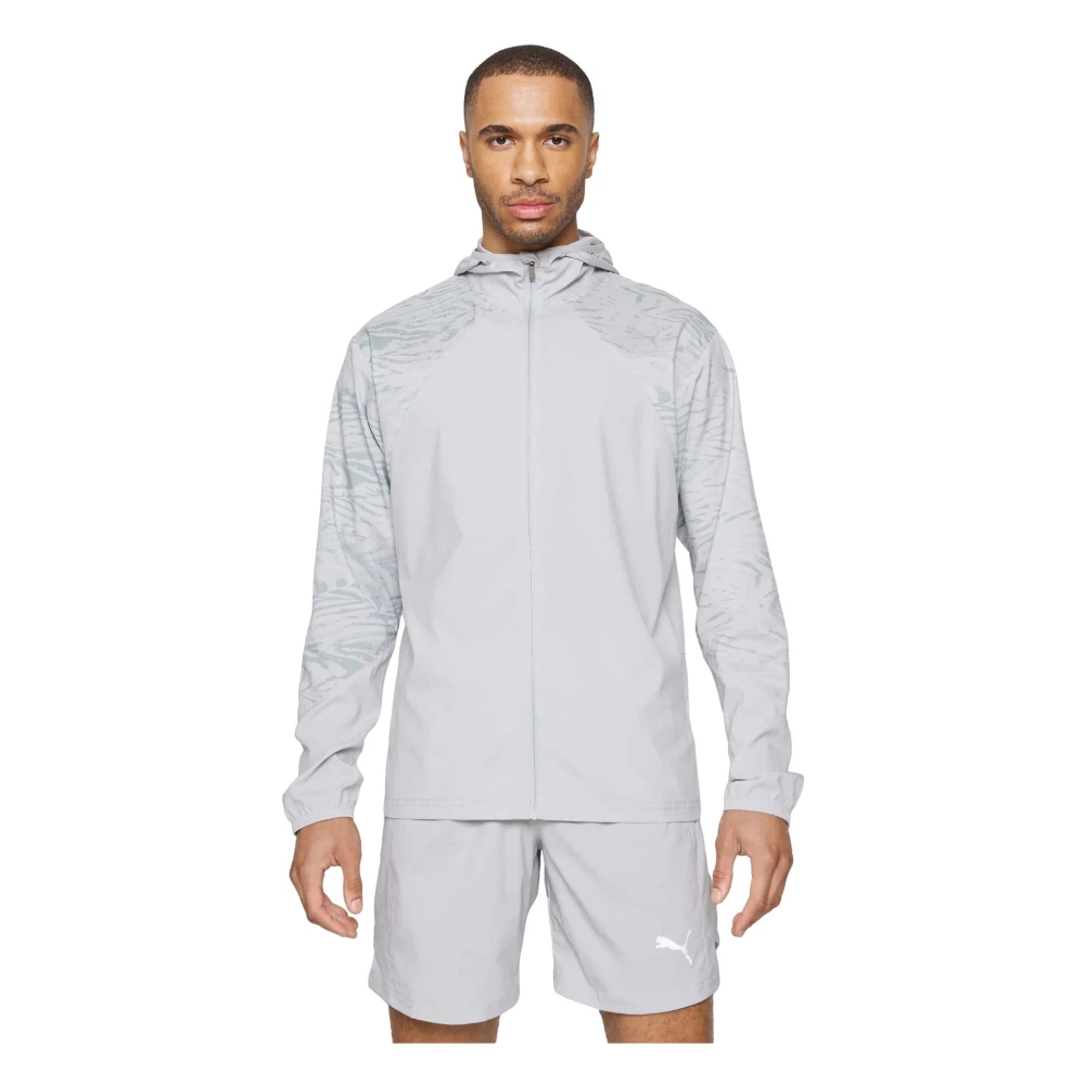 Puma Hardloop Grafische Jas Gray Heren