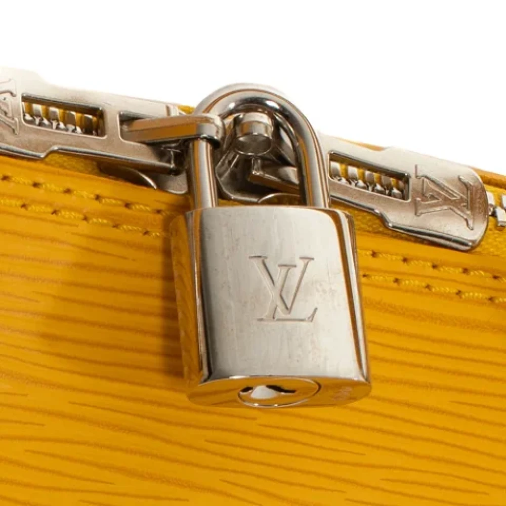 Louis Vuitton Vintage Pre-owned Leather handbags Yellow Dames