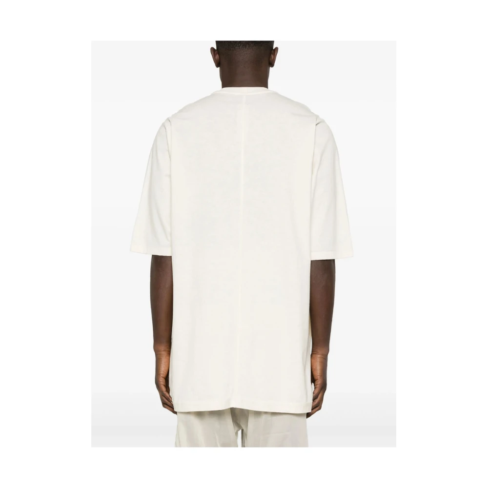 Rick Owens Beige Grafische Print Crew Neck T-shirt Beige Heren