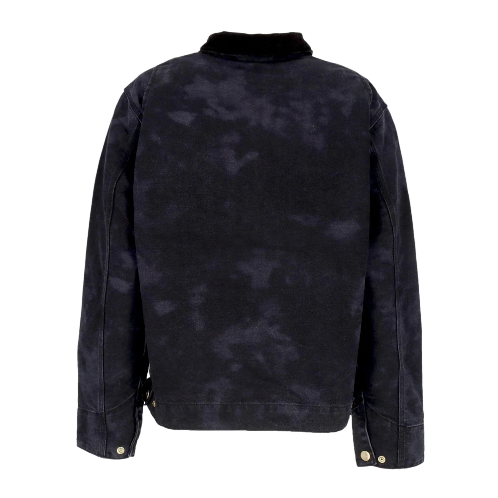Carhartt WIP Zwarte Fluweel Kraag Lichtgewicht Jas Black Dames