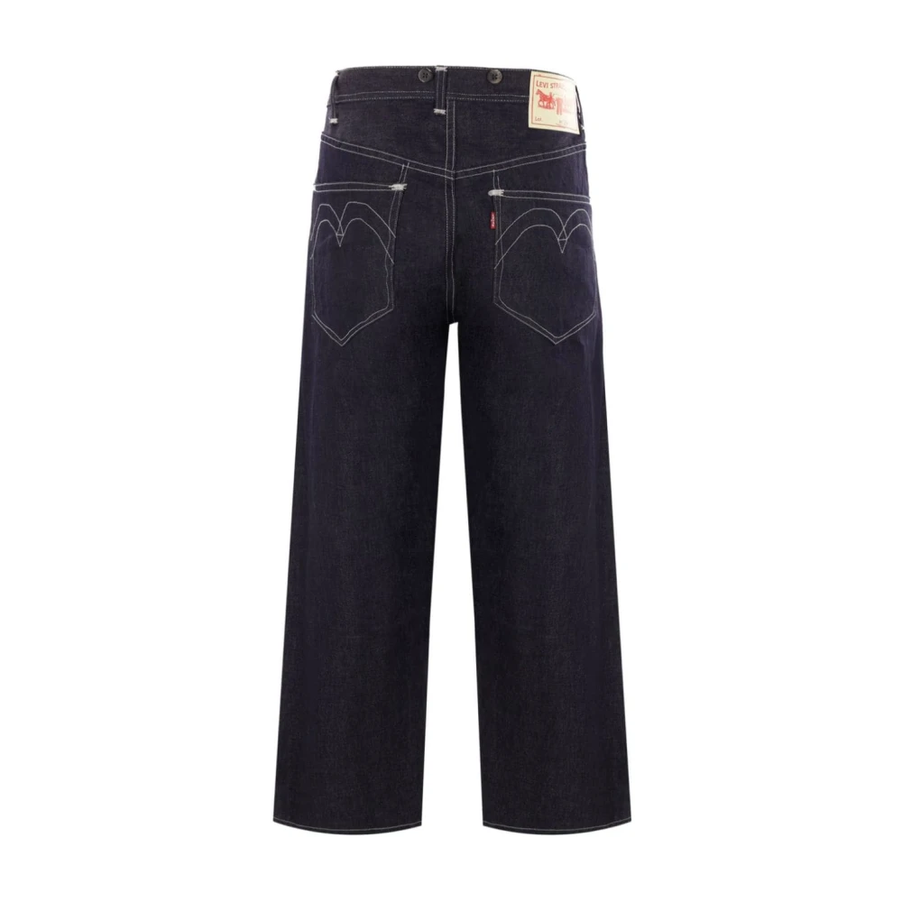 Junya Watanabe Blauwe Wide Leg Jeans Levi's Samenwerking Blue Heren