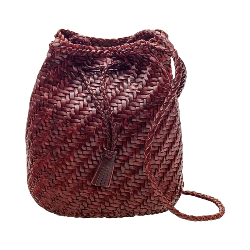 Dragon Diffusion Bordeaux Crossbody Tas met Kwastje Red Dames