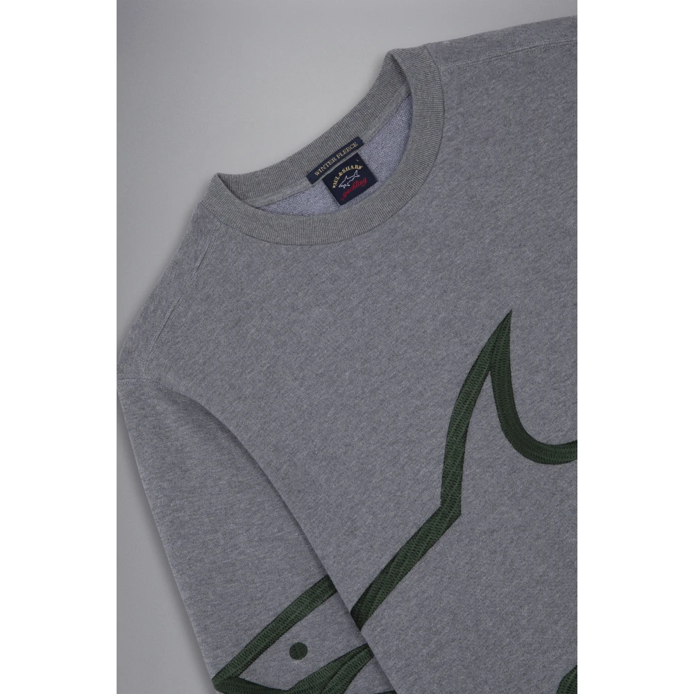 PAUL & SHARK Grijze Regular Fit Katoenen Sweatshirt Gray Heren