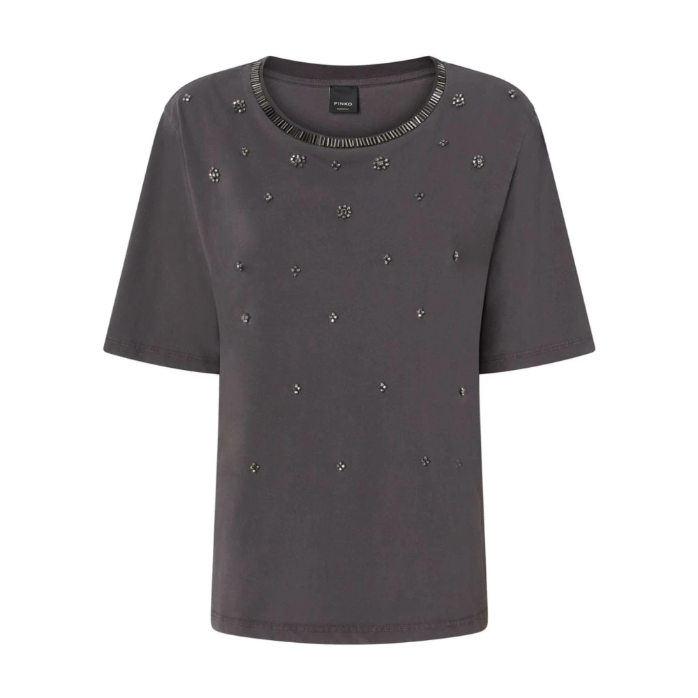Pinko Grijze T-shirts en Polos Gray Dames