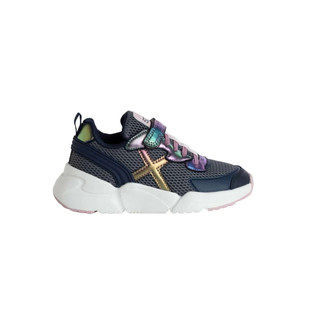 Munich Girls Multicolor Kids Track Trainers With Elastic Closure - Kids Sneakers - 25 Eu - Kids