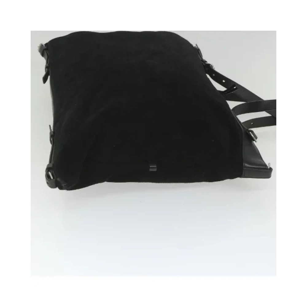 Yves Saint Laurent Vintage Pre-owned Suede shoulder-bags Black Dames