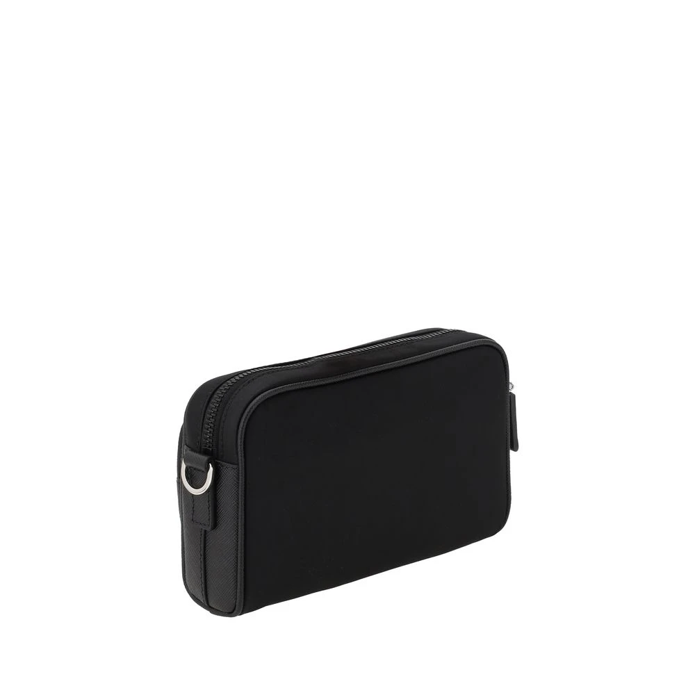 Prada Leren Schoudertas Black Heren