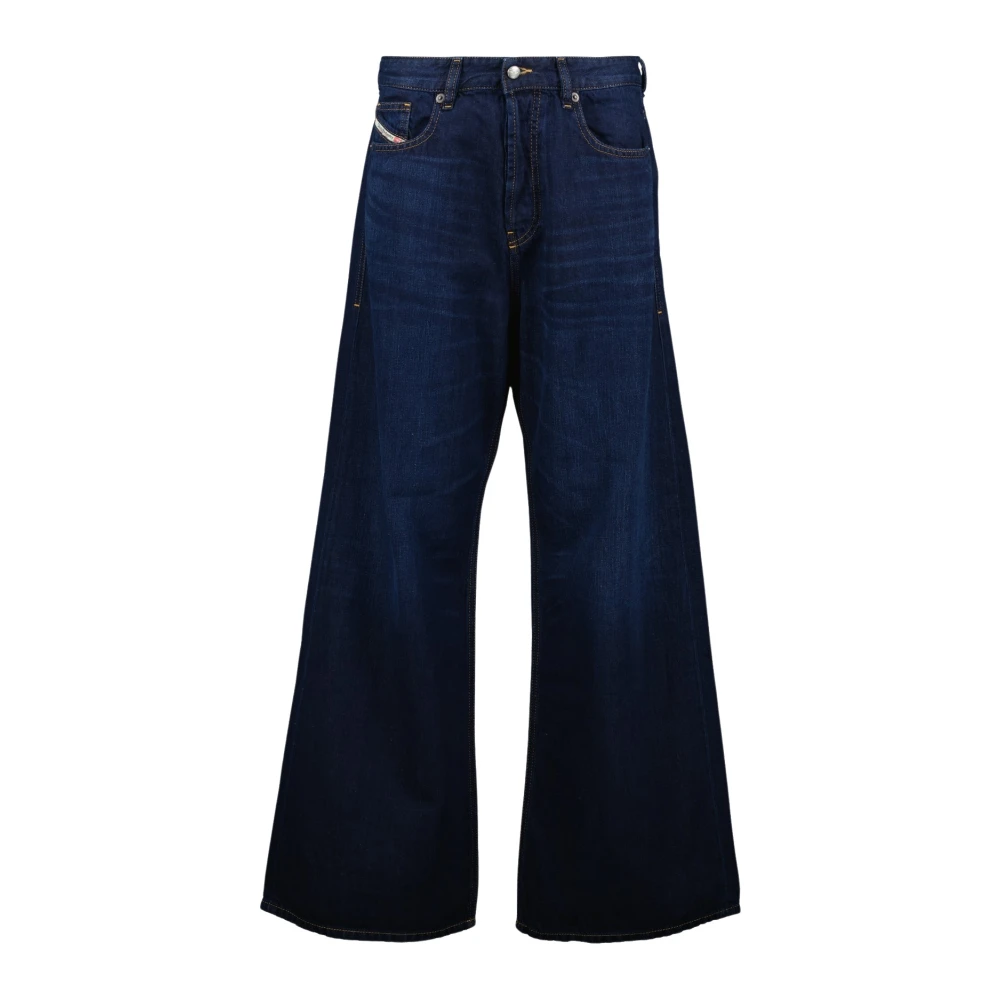 Diesel Flare Jeans 1996 Blauw Ruw Blue Dames