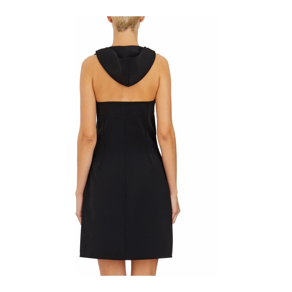 Courrèges Hooded Mini Space Jurk Black Dames