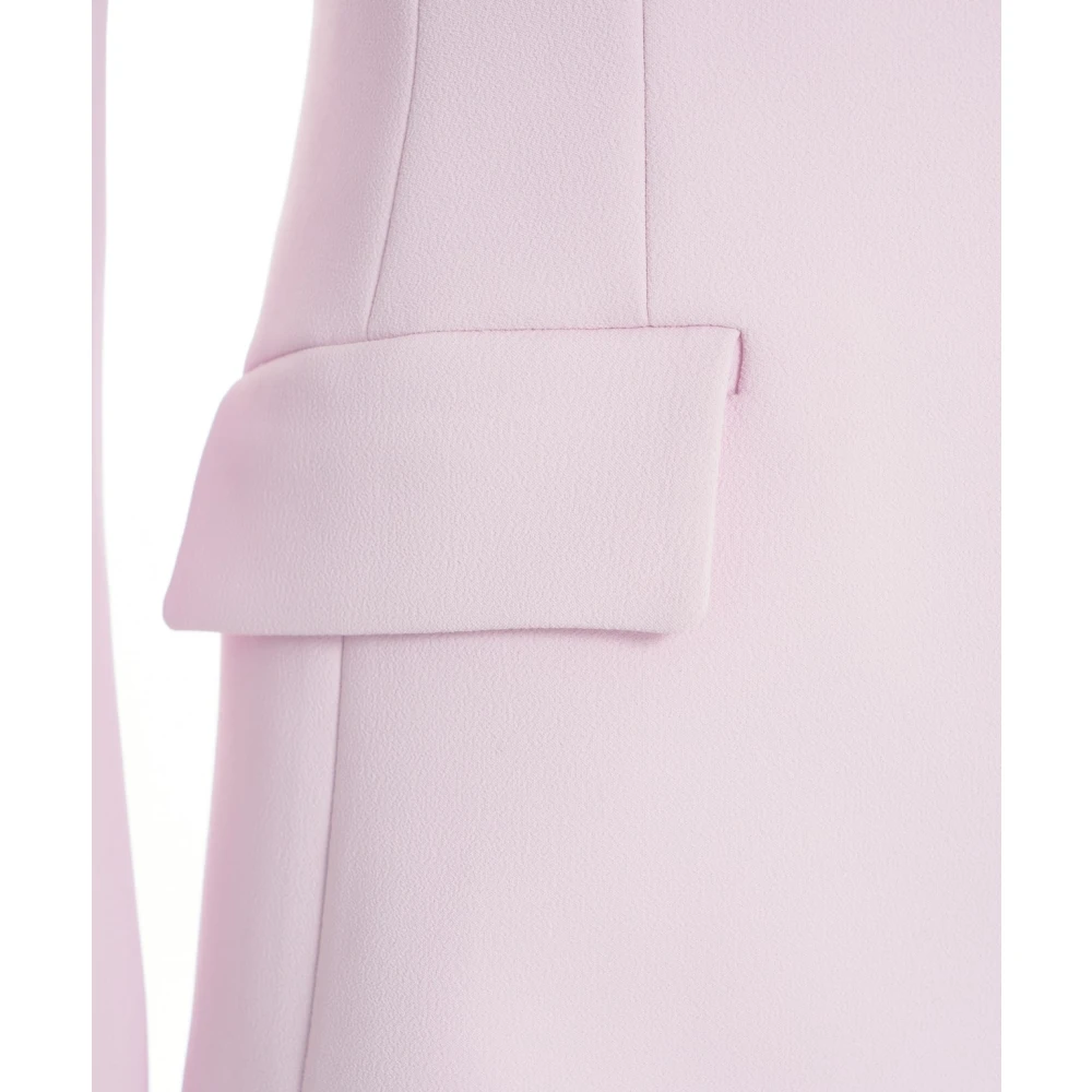 Elisabetta Franchi Roze Blazer met Metallic Details Pink Dames
