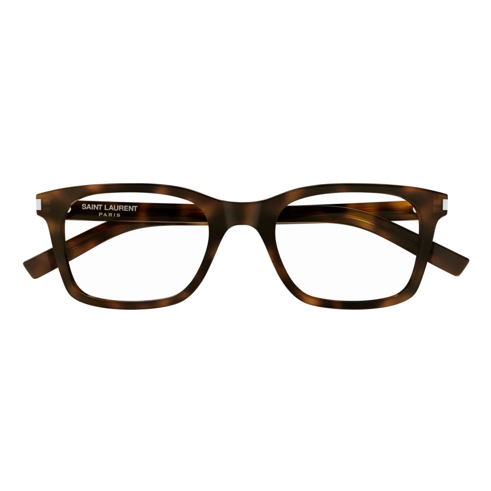 Saint Laurent Stijlvolle Brilmonturen voor Moderne Mannen Brown Heren