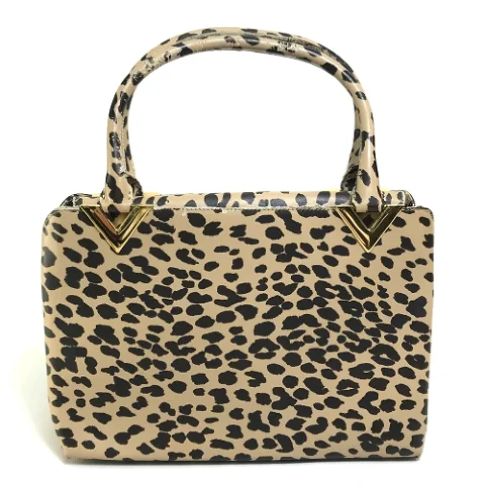 Valentino Vintage Pre-owned Leather handbags Beige Dames