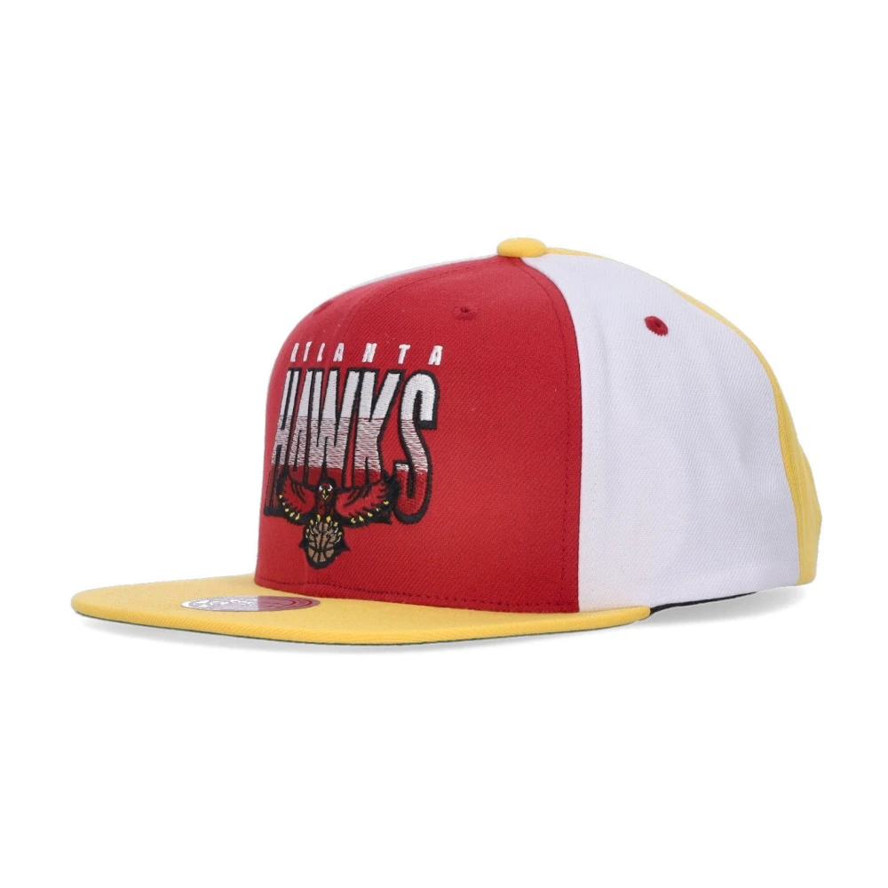 Mitchell & Ness Unisex Red/Yellow Atlanta Hawks Snapback Cap