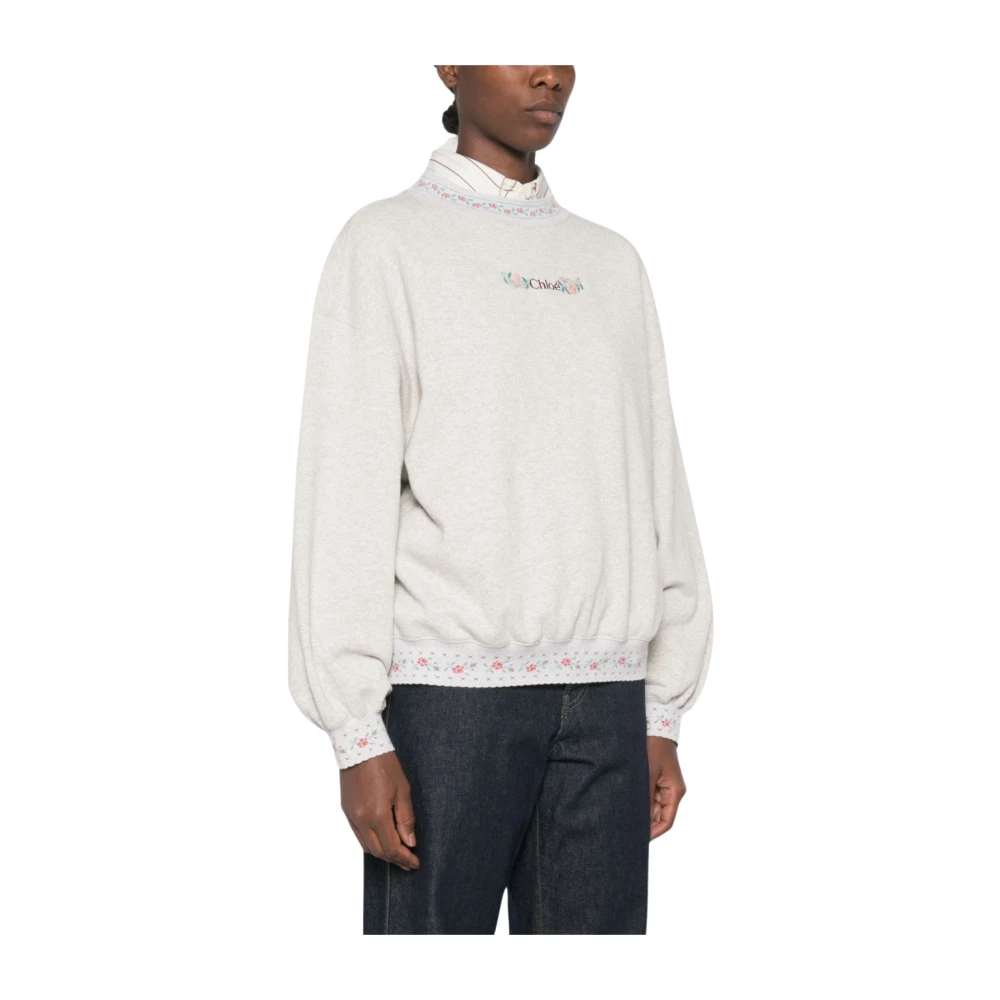 Chloé Sweatshirts - Female - Sweatshirts - Gray - M - Sweatshirts & Hoodies