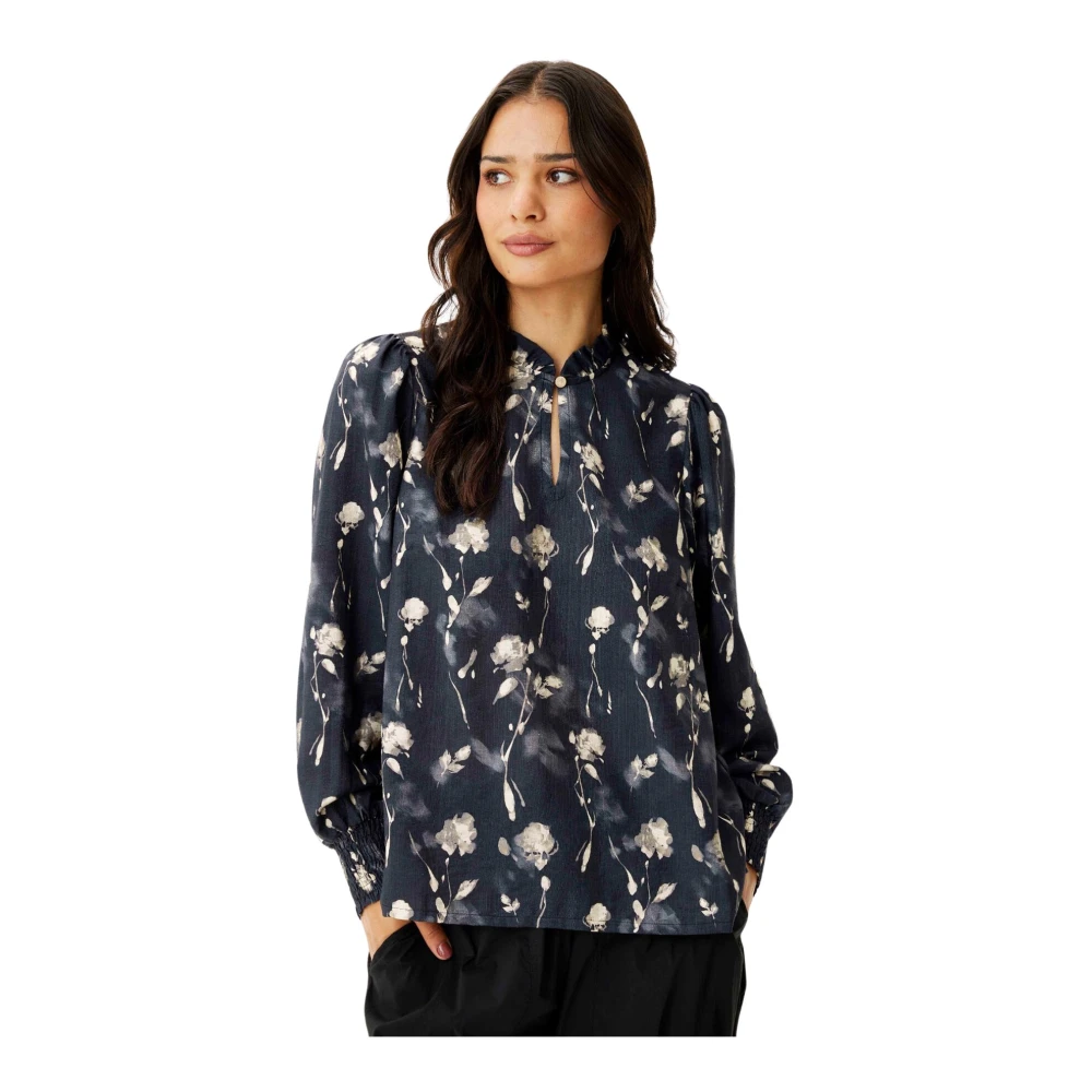 IN Front Honey Blouse met Pofmouwen Multicolor Dames
