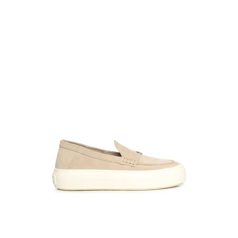 Hogan Women's Beige Loafers, 6 Uk, Crosswind Loafers