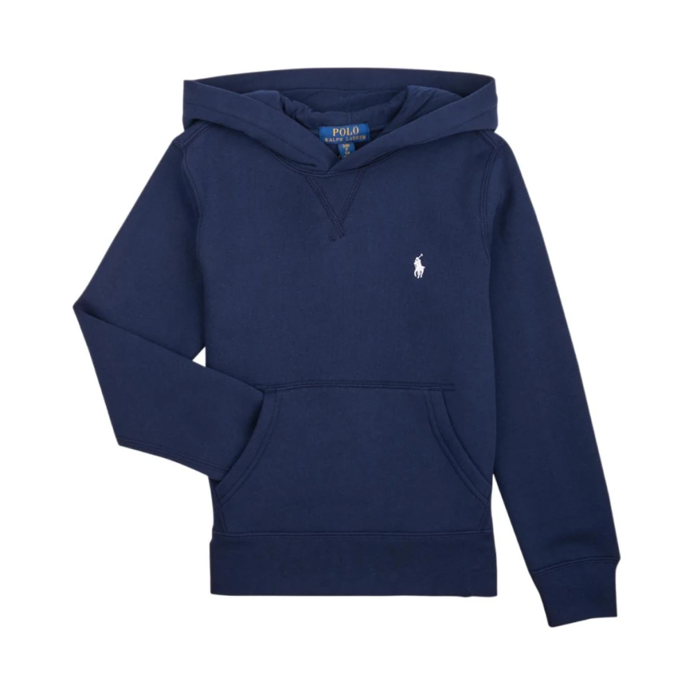 Polo Ralph Lauren Boys Blue Refined Hooded Sweatshirt
