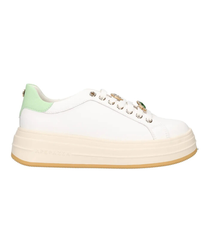 blanc-vert-lea-baskets-elegantes