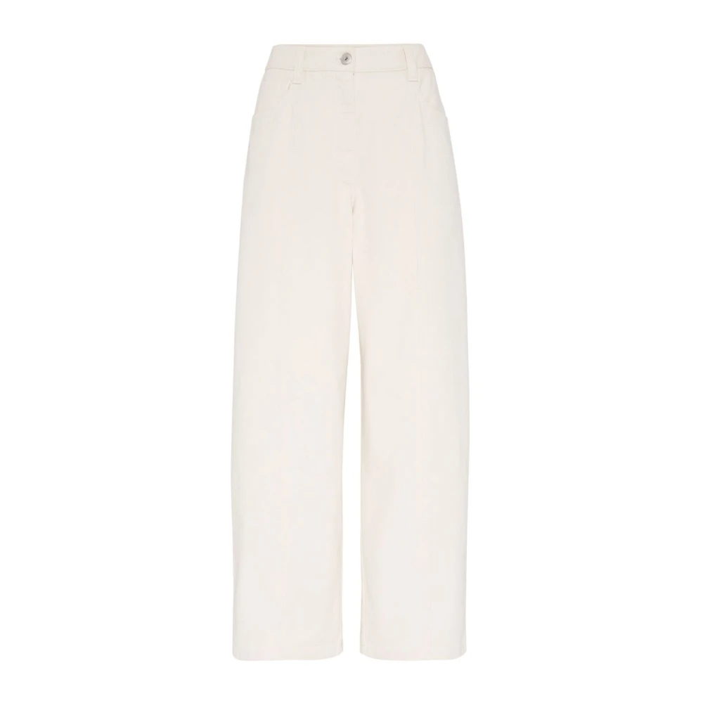 BRUNELLO CUCINELLI Beige Jeans voor Stijlvolle Look Beige Dames