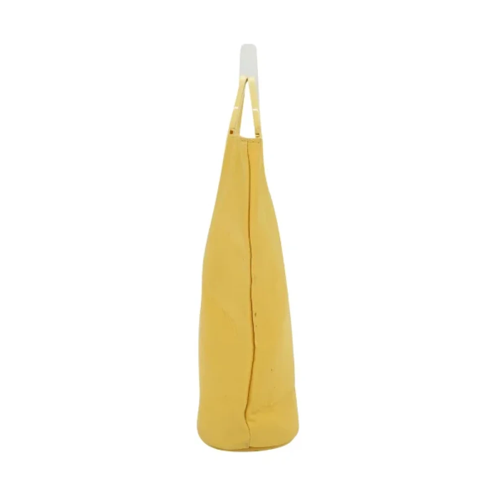 Celine Vintage Pre-owned Nylon handbags Yellow Dames