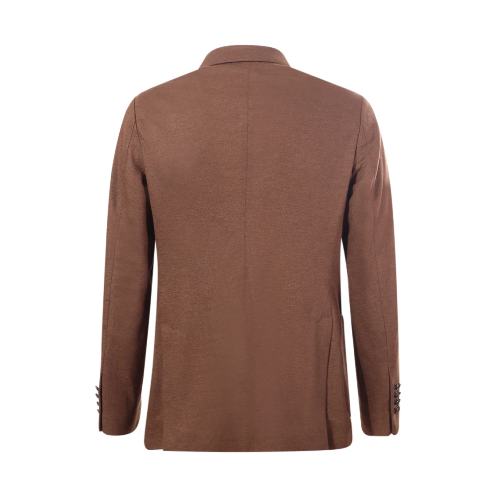 Circolo 1901 Peak Lapel Wol Kasjmier Jas Argan Brown Heren