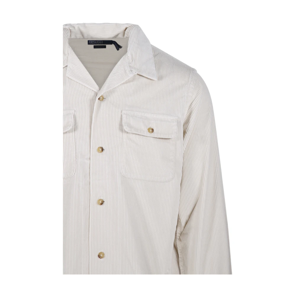Ralph Lauren Langemouw Sportshirt Beige Heren
