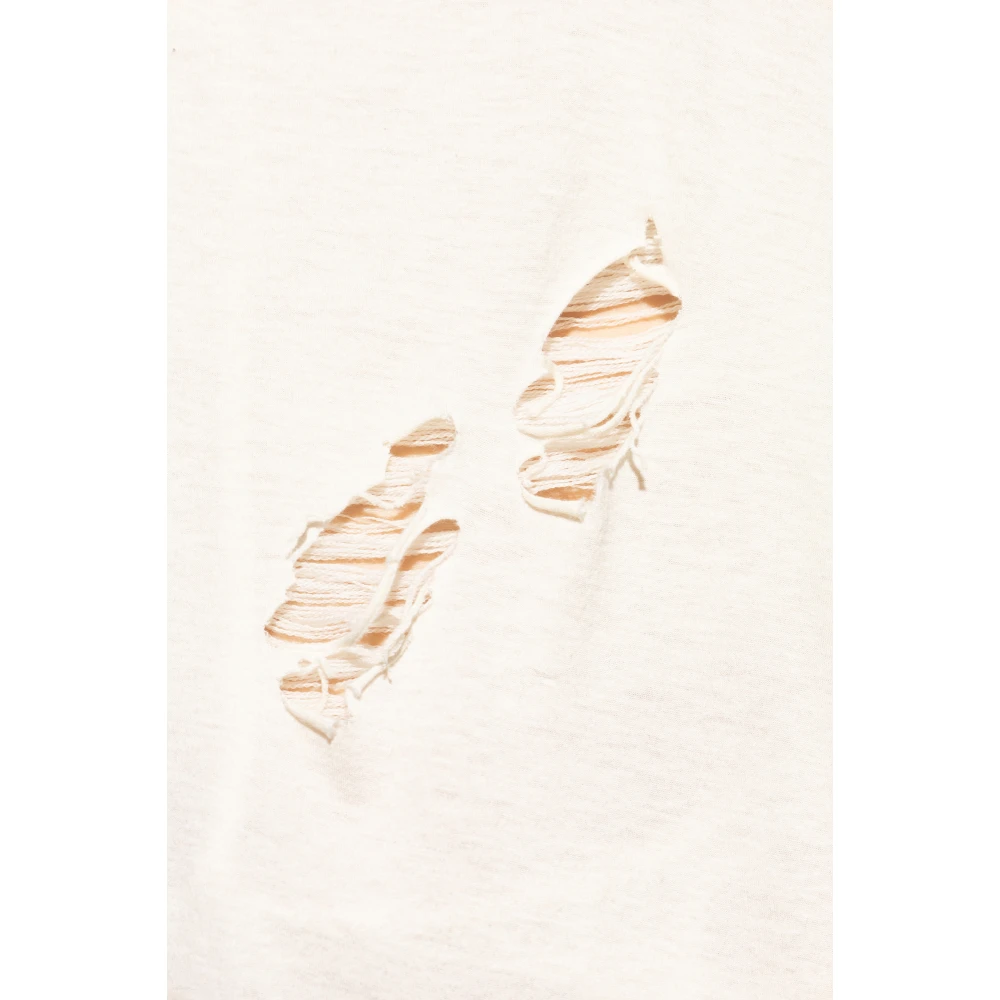 Rick Owens Oversized T-shirt Beige Heren