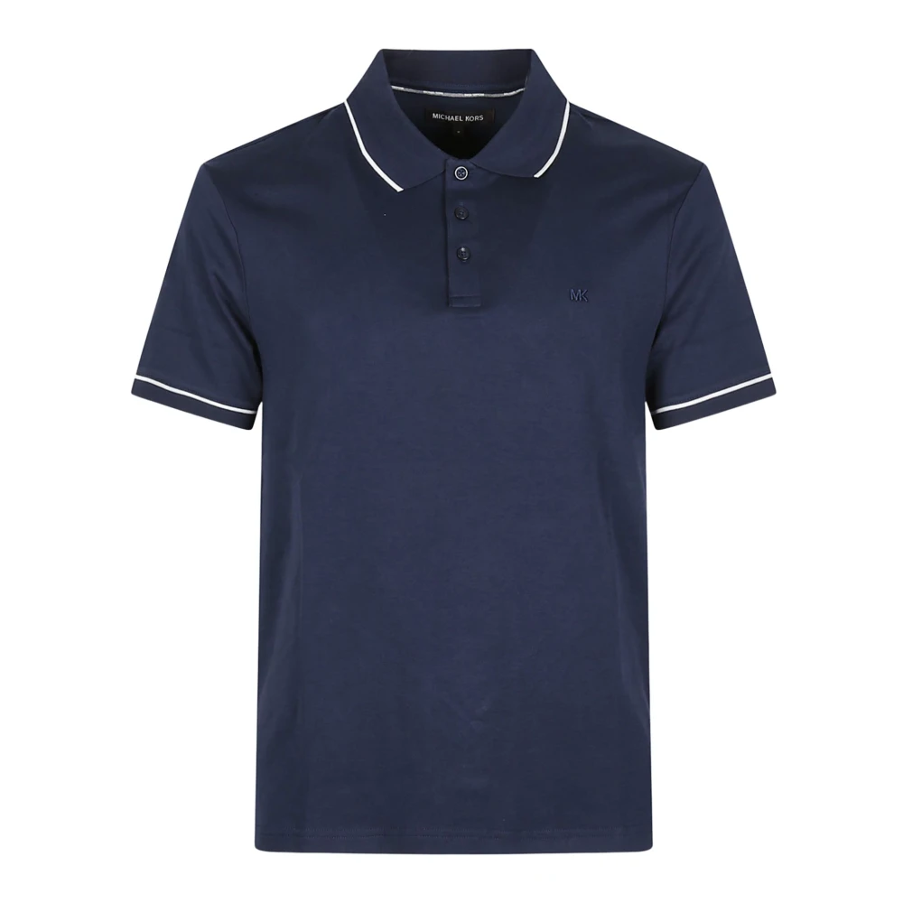 Michael Kors Men's Blue Polo - Polo Shirts - Xs - Tops