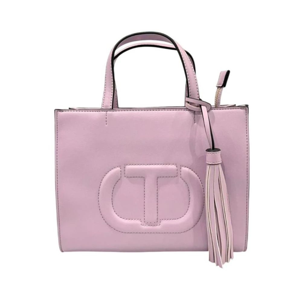 Twinset Women's Pink Polyethylene Shoulder Bag