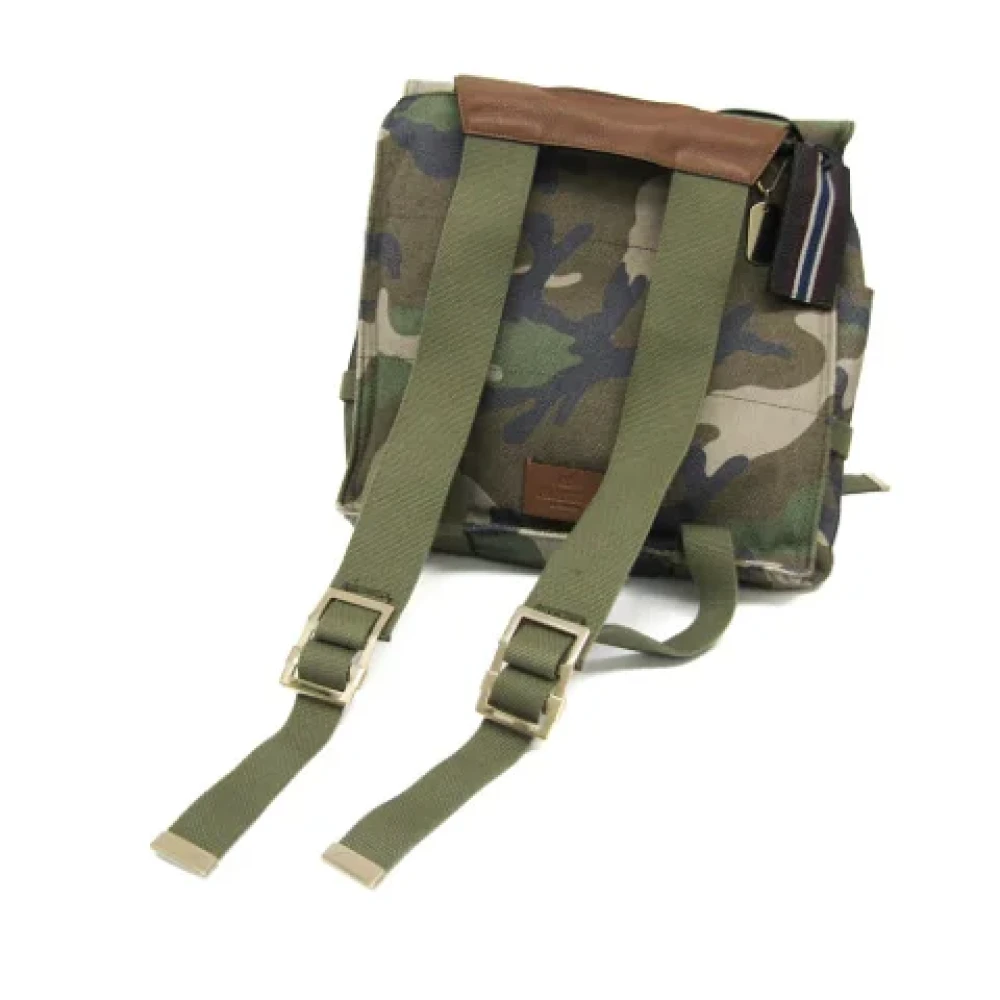 Valentino Vintage Pre-owned Canvas backpacks Green Dames