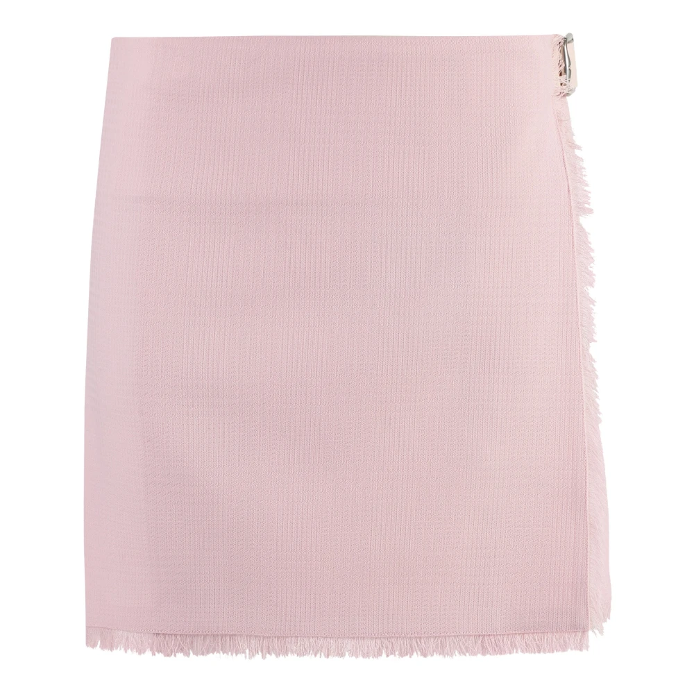 Burberry Omgeslagen rok met gesp Pink Dames