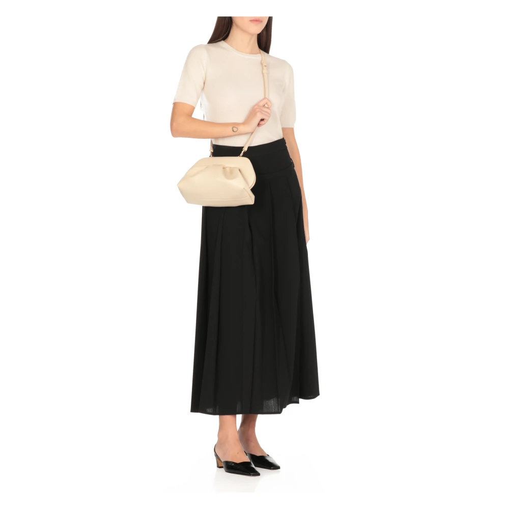 THEMOIRè Vegan leren schoudertas met magnetische sluiting Beige Dames